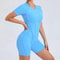 Backless Scrunch Gym Jumpsuit For Women OnePiece Yoga Sportswear 2
