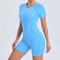 Backless Scrunch Gym Jumpsuit For Women OnePiece Yoga Sportswear 3