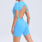 Backless Scrunch Gym Jumpsuit For Women OnePiece Yoga Sportswear 4