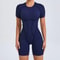 Backless Scrunch Gym Jumpsuit For Women OnePiece Yoga Sportswear 12