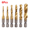 Titanium Metric Tap Drill Bit Set For Hex Shank Power Tools 22