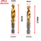 Titanium Metric Tap Drill Bit Set For Hex Shank Power Tools 13