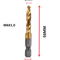 Titanium Metric Tap Drill Bit Set For Hex Shank Power Tools 6