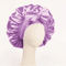Adjustable Satin Bonnet For Sleeping With Tie Band Soft Hair Protection For Women And Men 0