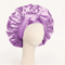 Adjustable Satin Bonnet For Sleeping With Tie Band Soft Hair Protection For Women And Men 0