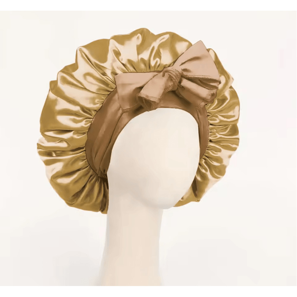Adjustable Satin Bonnet For Sleeping With Tie Band Soft Hair Protection For Women And Men 2