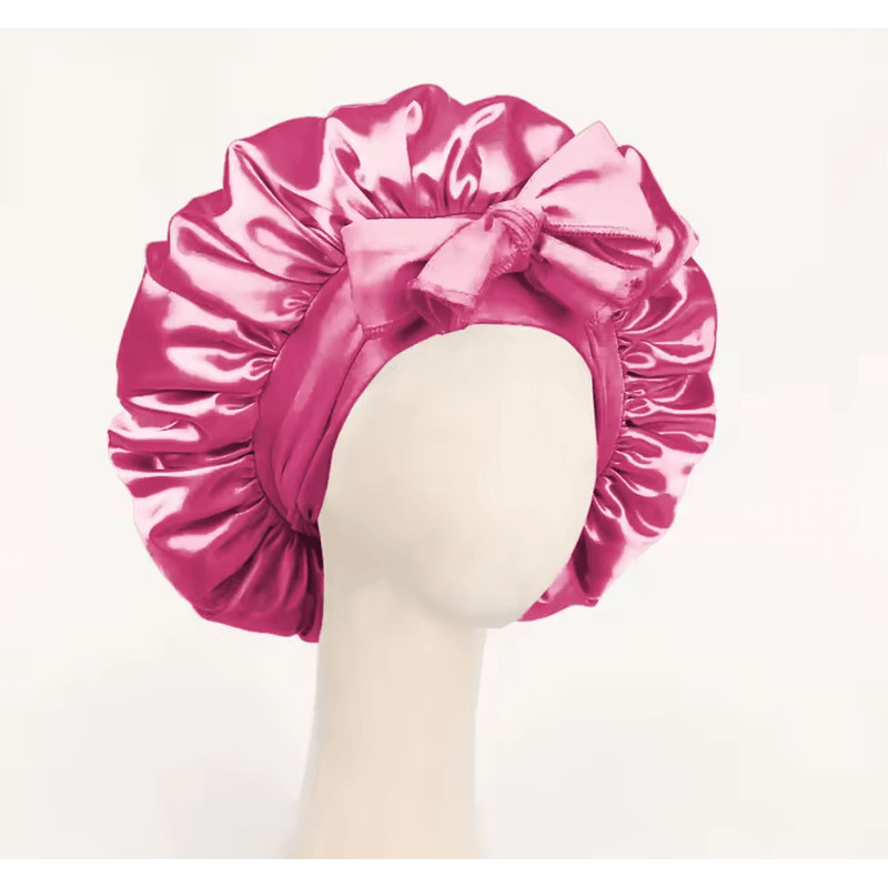 Adjustable Satin Bonnet For Sleeping With Tie Band Soft Hair Protection For Women And Men 6