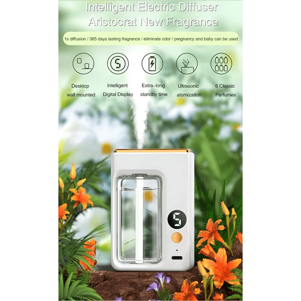 Automatic Car Aroma Diffuser With Essential Oil Display USB Humidifier And Air Freshener For Home 0