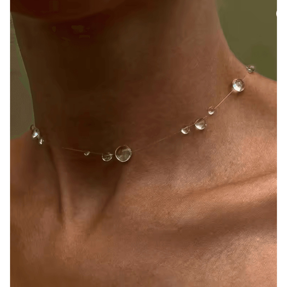 Handmade Crystal Necklace And Earrings Set Elegant Wedding Jewelry For Women And Girls 0