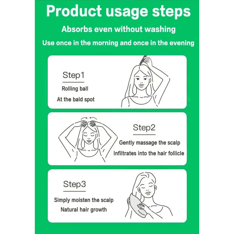 FastActing Hair Growth Oil Natural Anti Hair Loss Serum For Baldness And Postpartum Regrowth 2