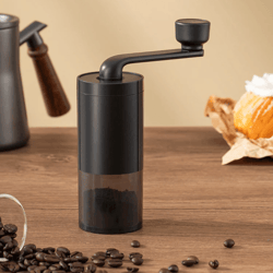 manual coffee grinder – portable hand crank coffee mill with adjustable coarseness for home and travel