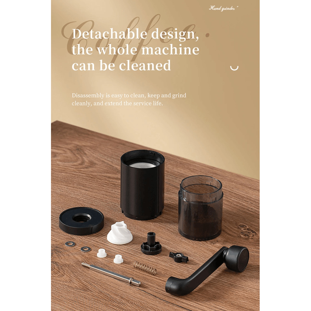 Manual Coffee Grinder Portable Hand Crank Coffee Mill With Adjustable Coarseness For Home And Trav 4