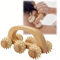 Wooden Massage Roller Manual Deep Tissue Massager For Back Neck And Legs 3