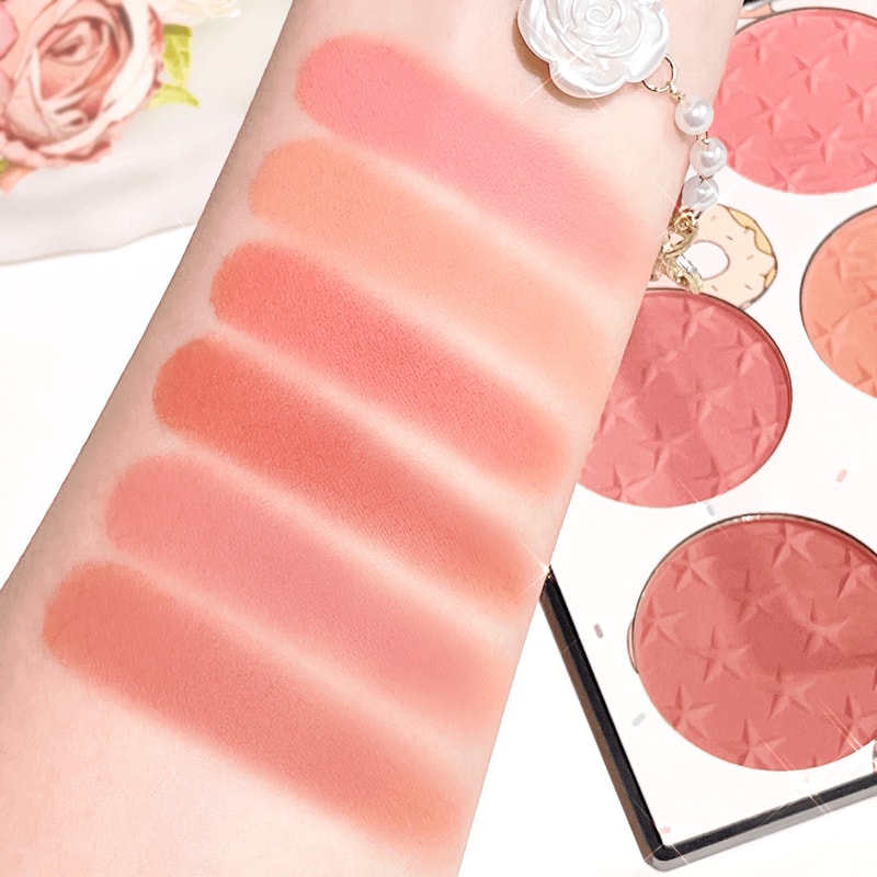 6Color Matte Blush Palette High Pigment LongLasting Shades For Daily Natural Glow 2