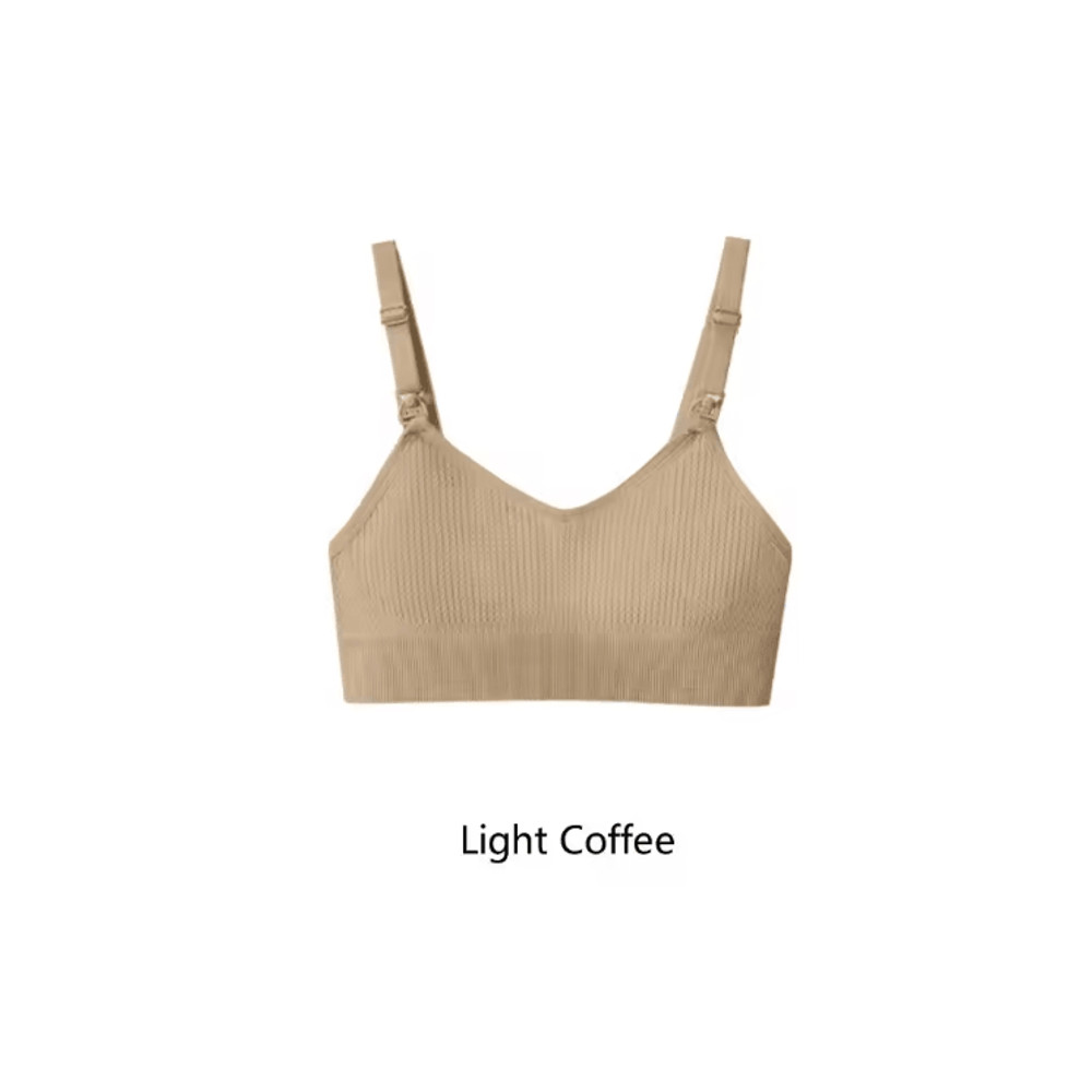 ComfortFit Wireless Nursing Bra Soft AntiSag Support For Breastfeeding Moms 9