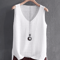 Knitted Sleeveless VNeck Blouse Lightweight Summer Top For Women 3