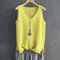 Knitted Sleeveless VNeck Blouse Lightweight Summer Top For Women 5