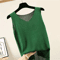 Knitted Sleeveless VNeck Blouse Lightweight Summer Top For Women 1
