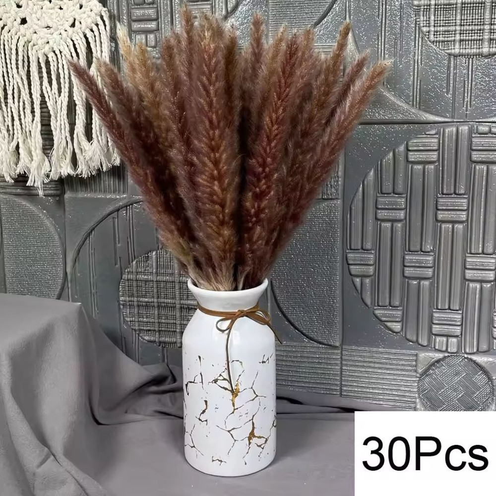 Natural Dried Pampas Grass Bouquet Boho Bunny Tail Flowers For Home Wedding And Vase Decor 19