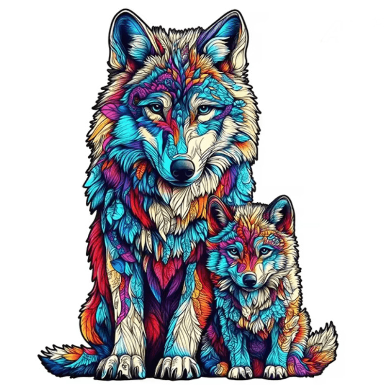 Wooden Animal Jigsaw Puzzle Unique Dog Puzzle Gift For Adults And Kids 5