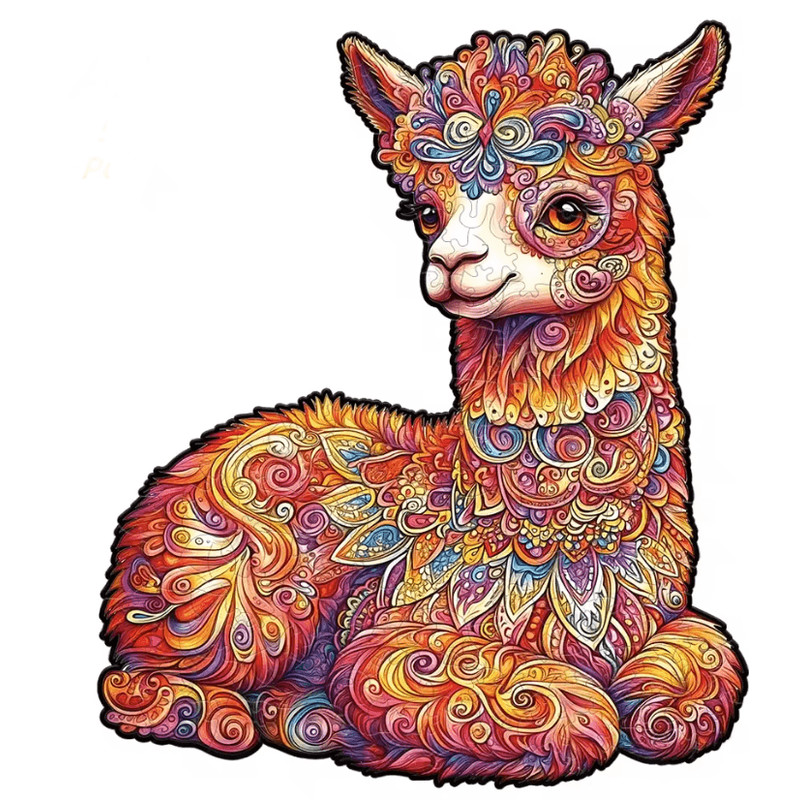 Wooden Animal Jigsaw Puzzle Unique Dog Puzzle Gift For Adults And Kids 15