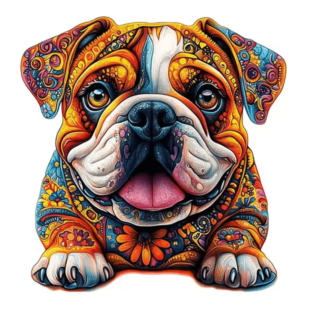 Wooden Animal Jigsaw Puzzle Unique Dog Puzzle Gift For Adults And Kids 4