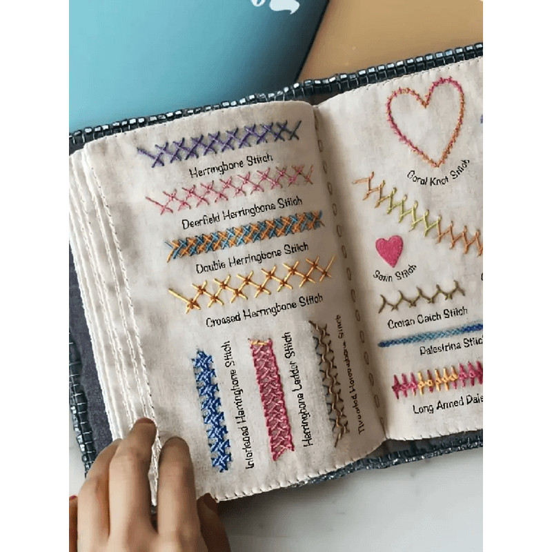 DIY Embroidery Stitch Book Set Illustrated Sewing Guide For Beginners And Crafters 4