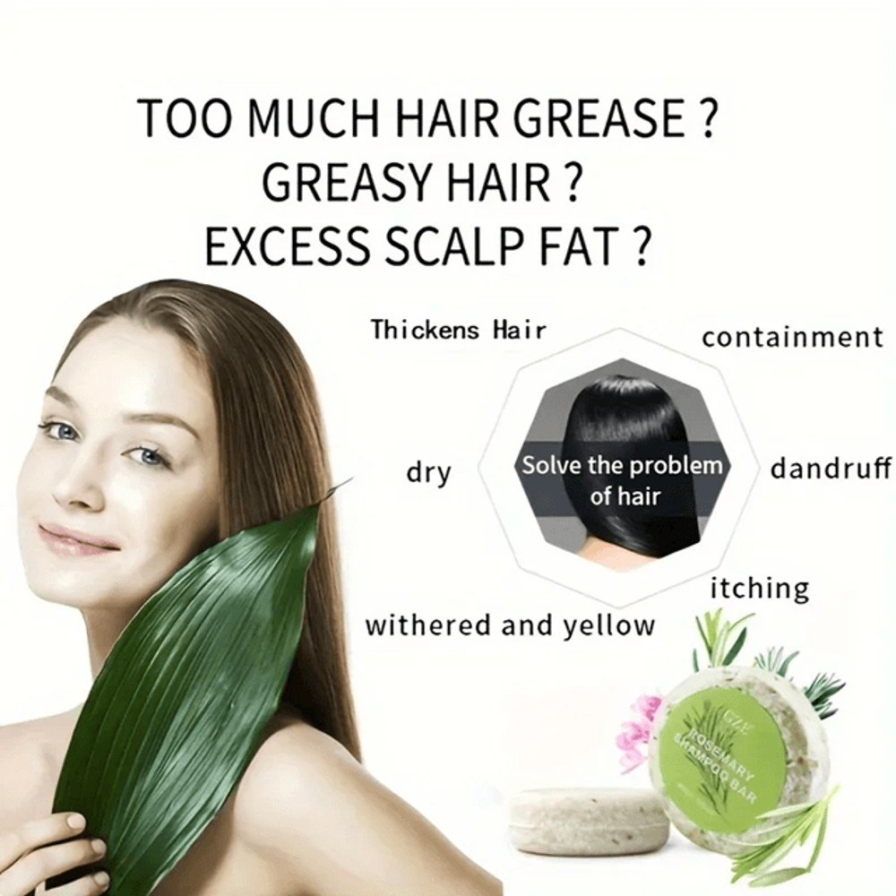 Rosemary Hair Strengthening Shampoo Bar Nourishes And Revives Weak Hair Naturally 3