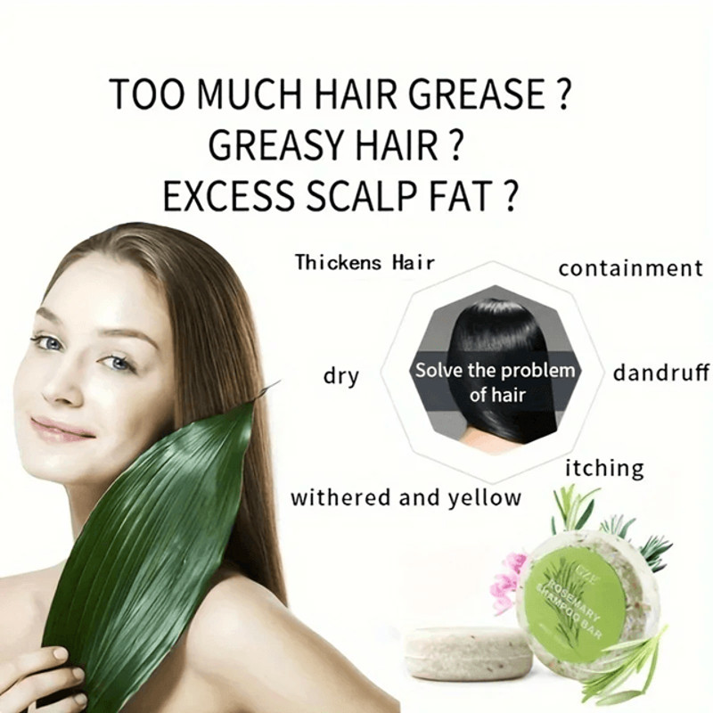 Rosemary Hair Strengthening Shampoo Bar Nourishes And Revives Weak Hair Naturally 3