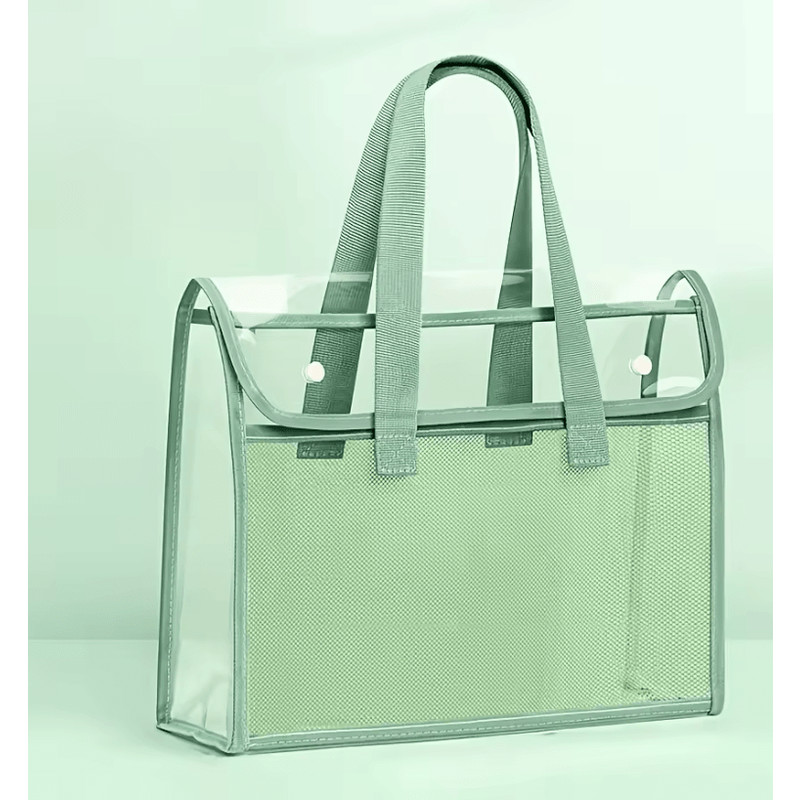 Portable Waterproof File Organizer Large Capacity Transparent Expanding Document Folder 4