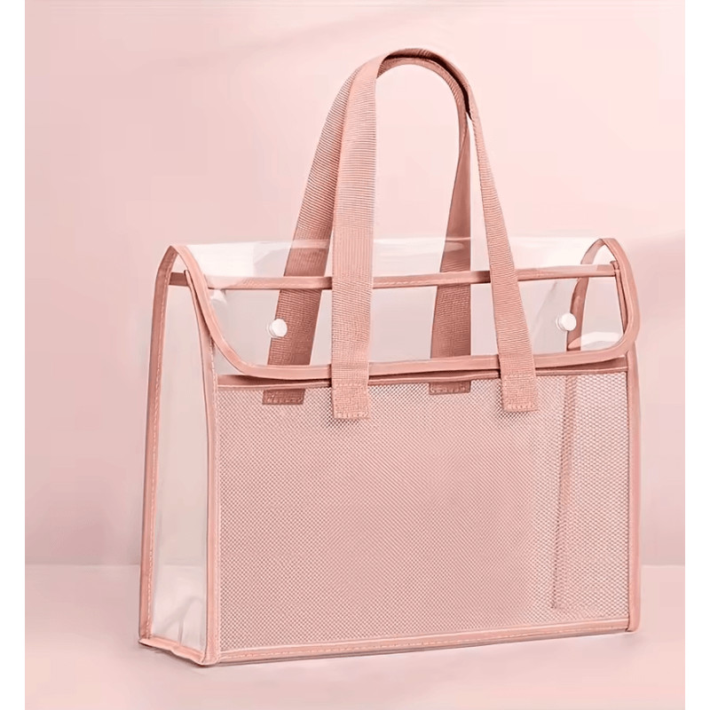 Portable Waterproof File Organizer Large Capacity Transparent Expanding Document Folder 2