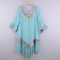 Crochet Bikini Cover Up Dress White Fringe Tunic For Womens Beachwear 5