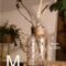 Boho Glass Vase With Woven Hemp Rope Decorative Vase For Dried Flowers And Table Styling 4