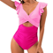 V Neck One Piece Swimsuit Tummy Control Backless Bathing Suit For Women 3