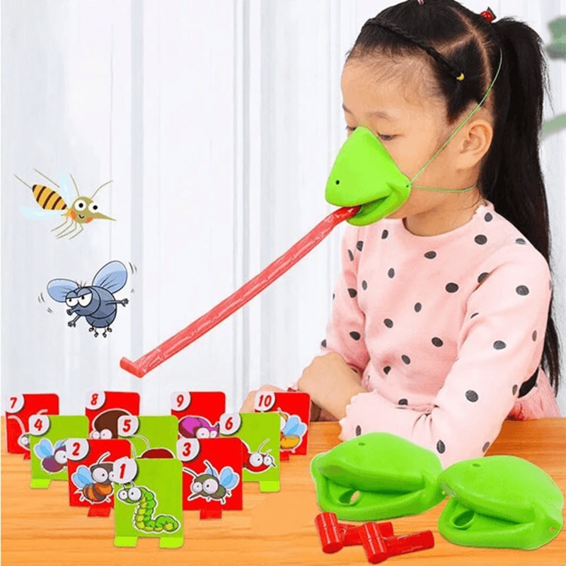 Frog Tongue Mask Game Funny Card Licking Board Game For Kids And Family Party Play 2