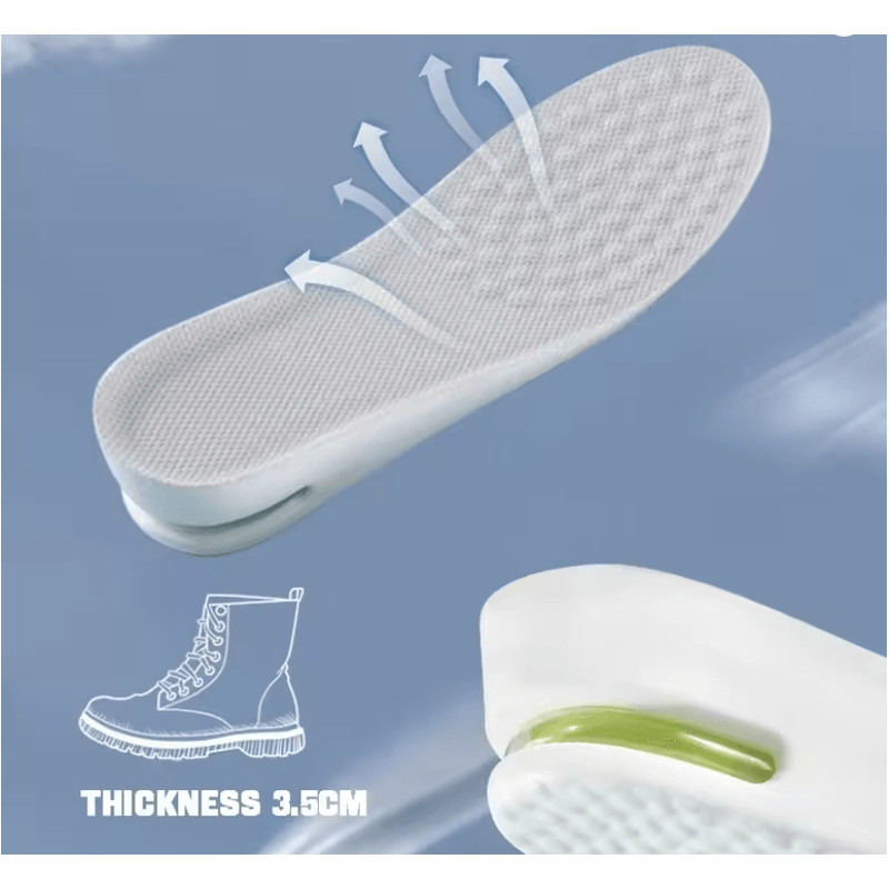 Height Boost Shock Absorbing Insoles Plantar Fasciitis Foot Comfort Shoe Lifts 5