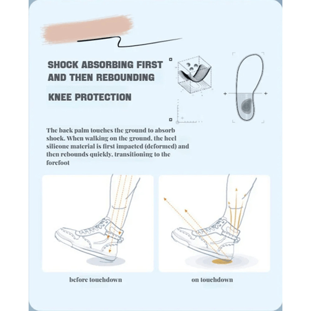 Height Boost Shock Absorbing Insoles Plantar Fasciitis Foot Comfort Shoe Lifts 2