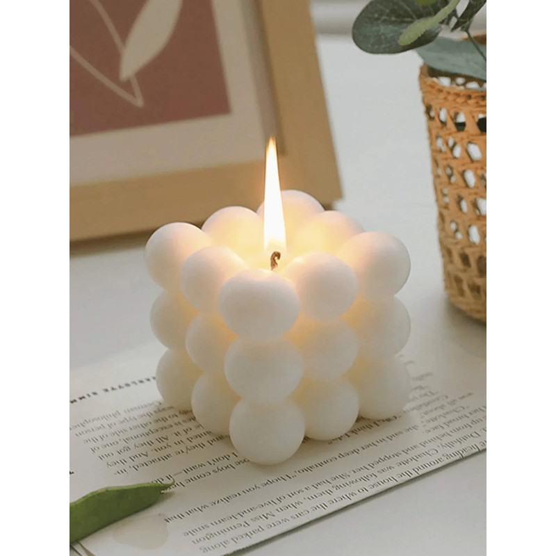 Magic Cube Soy Wax Candle BallShaped Aromatherapy Decor For Weddings And Home 0