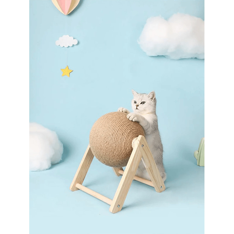 Sisal Cat Scratching Ball Toy For Healthy Paws And Indoor Play 4