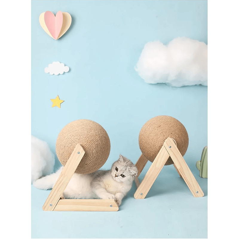 Sisal Cat Scratching Ball Toy For Healthy Paws And Indoor Play 5