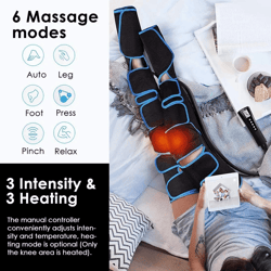 air compression leg massager for circulation and muscle recovery