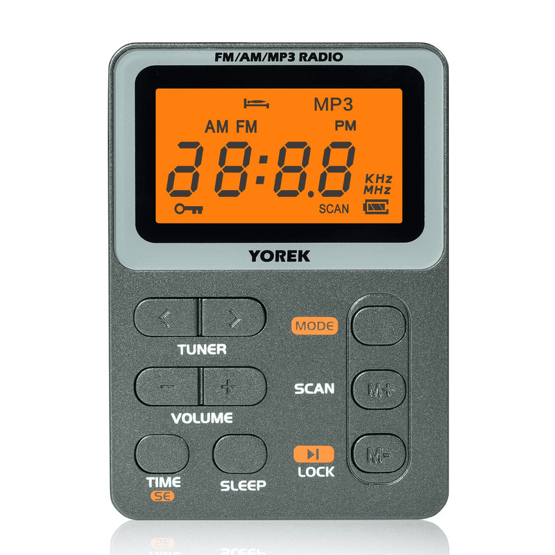 Yorek Portable AM FM Radio With MP3 Player And TF Card Support 0