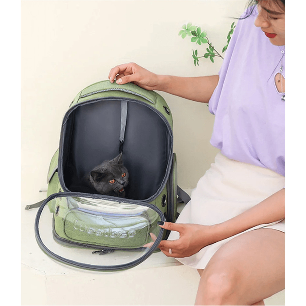 Transparent Cat Carrier Backpack For Travel With Breathable Design 3