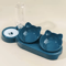 3 In 1 Tilted Cat Bowl Set With Gravity Water Feeder For Neck Comfort 8