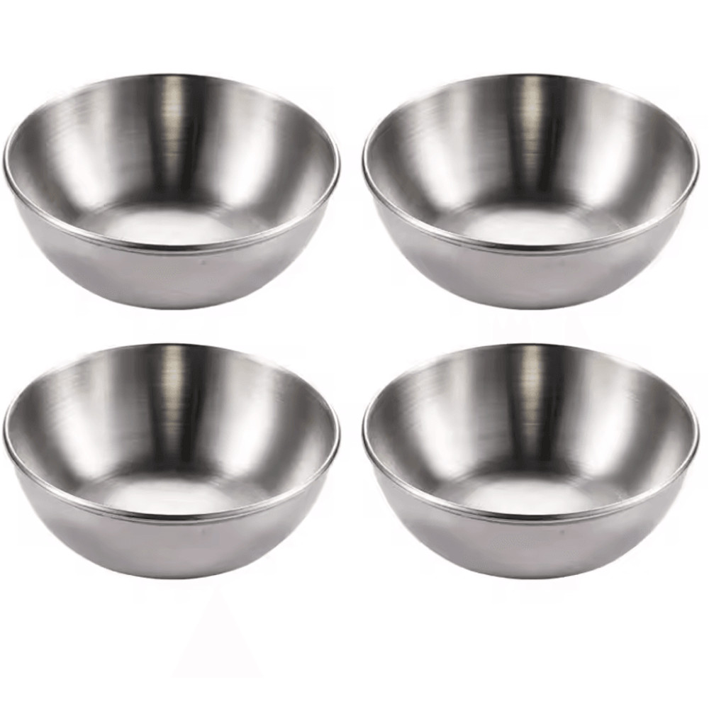 Stainless Steel Gold Sauce Dish Set For Appetizers And Seasoning 5