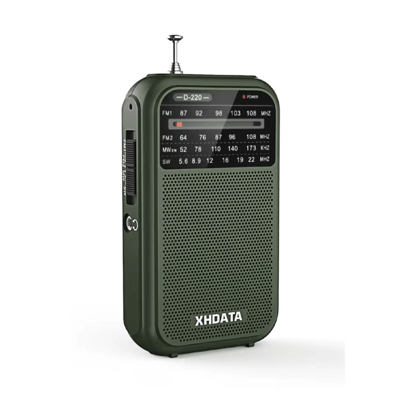 XHDATA D220 Portable Retro Radio With FM MW SW And High Sensitivity DSP 3
