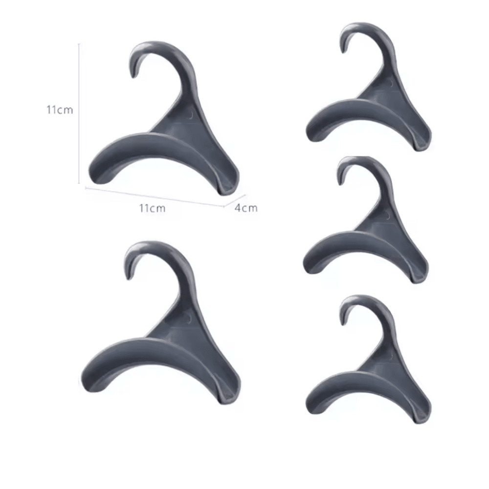 5Piece MultiPurpose Closet Hooks Handbag And Scarf Organizer Set 4