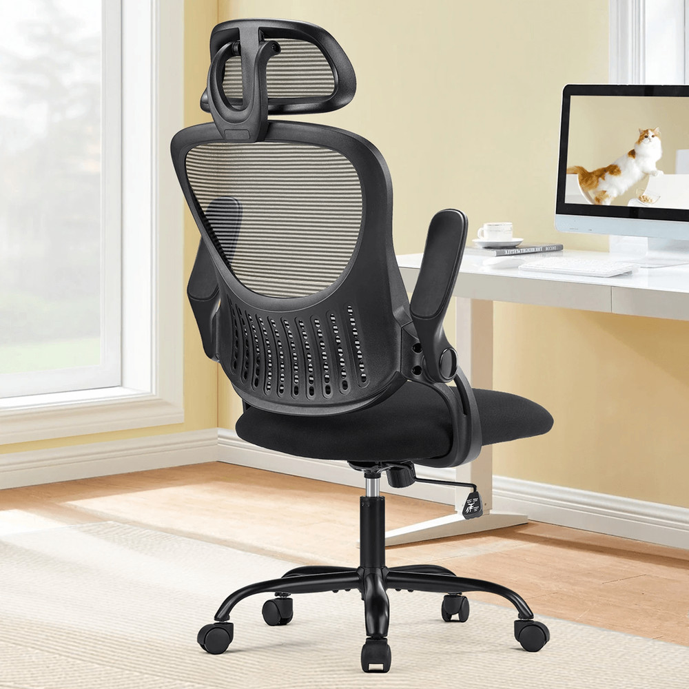 JHK Ergonomic Mesh Office Chair With Adjustable Headrest And Lumbar Support 1