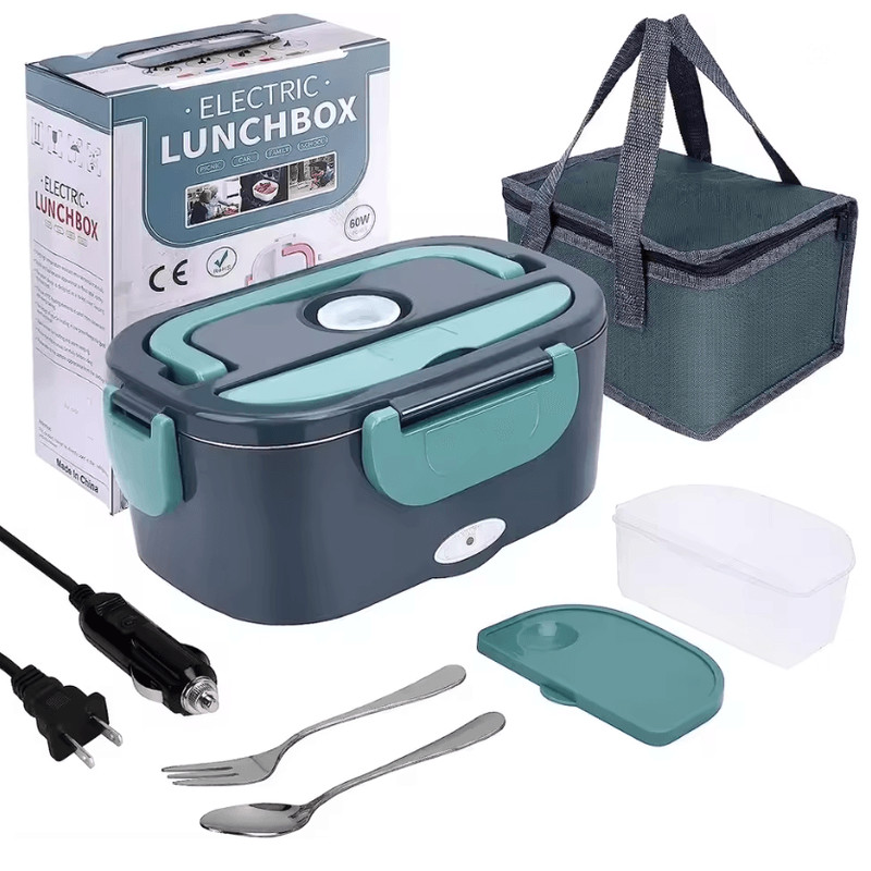 Portable Electric Lunch Box With 15L Capacity Heated Food Warmer For Car And Home Use 3