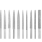Diamond Needle File Set For Metal Carving And Craft Detailing 10 Piece Mini Hand Tool Kit 1
